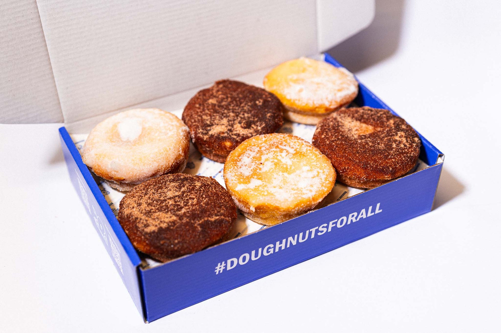 Gluten-free, vegan baked sugared doughnuts